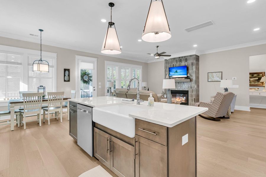 Furnished interior view inside a new home in Overlook at Copahee Sound, Awendaw (Image 47). Furnished interior view inside a new home in Overlook at Copahee Sound, Awendaw (Image 47).