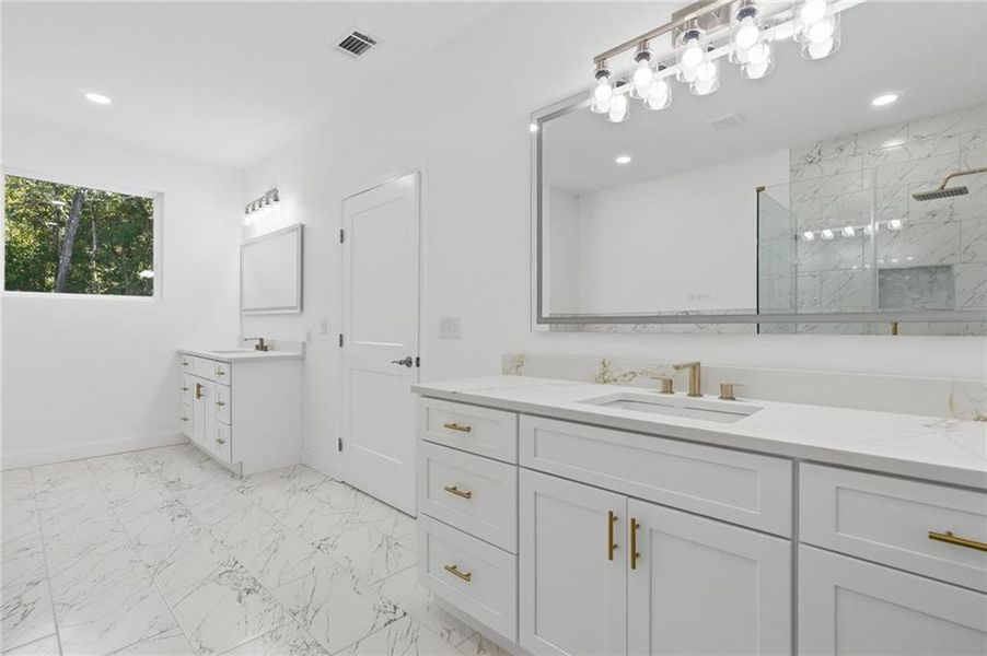 Furnished interior view inside a new home in , Flowery Branch (Image 16).