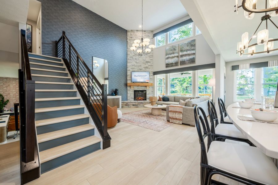 Representative furnished interior of a home built from the Blair by Fischer Homes in Twin Lakes, Hoschton (Image 40).
