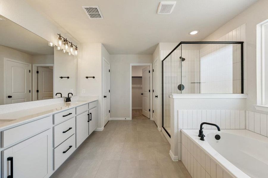 Furnished interior view inside a new home in Patterson Ranch, Georgetown (Image 9).