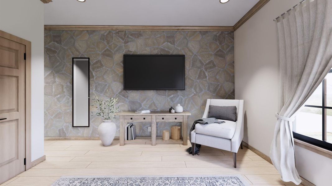 Furnished interior view inside a new home in , Fredericksburg (Image 3).