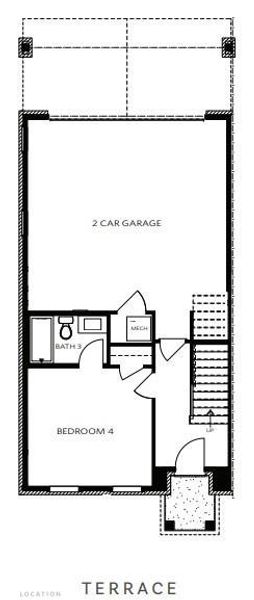2D floor plan layout of this home in Waterhaven, Cumming, GA (Image 4).
