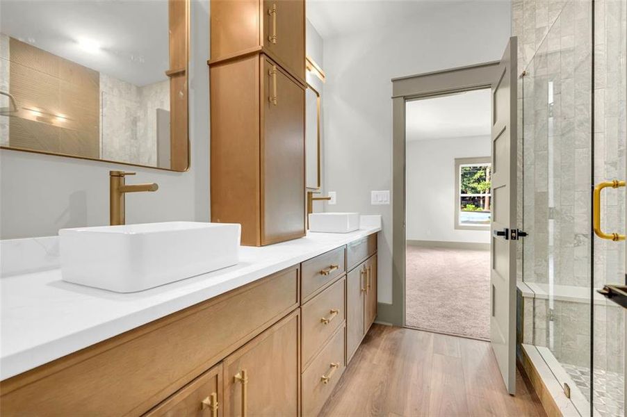 Furnished interior view inside a new home in , Monroe (Image 10).