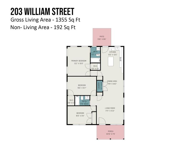 2D floor plan layout of this home in , York, SC (Image 3).