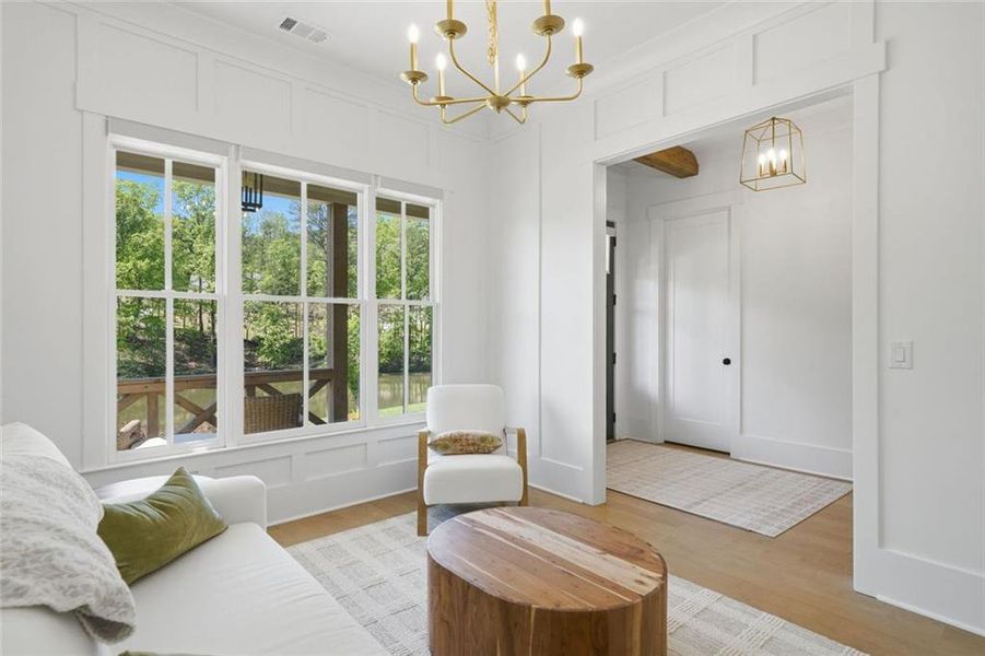 Furnished interior view inside a new home in Malone's Pond, Ball Ground (Image 18).