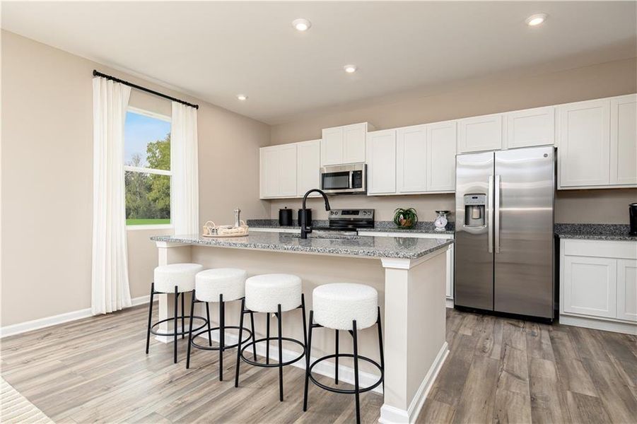 Furnished interior view inside a new home in River Oaks, Locust Grove (Image 9).