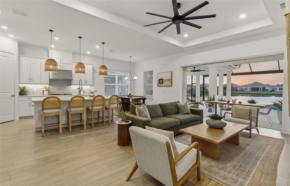 Furnished interior view inside a new home in , Palmetto (Image 16).