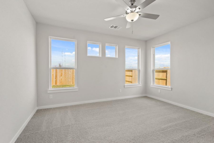 Spacious, unfurnished interior of a new home in River Ranch Trails, Angleton (Image 11). Spacious, unfurnished interior of a new home in River Ranch Trails, Angleton (Image 11).