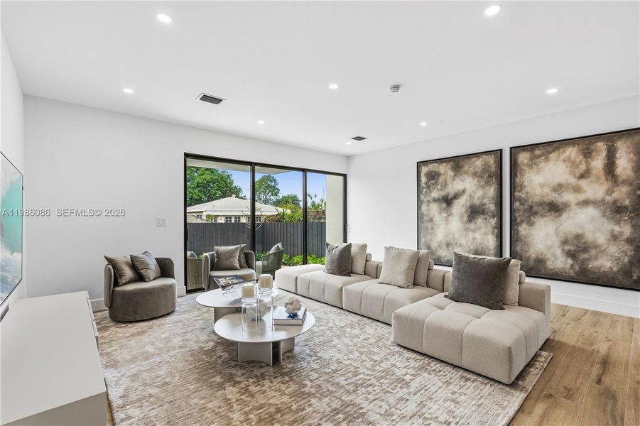 Furnished interior view inside a new home in , Miami (Image 34). Furnished interior view inside a new home in , Miami (Image 34).