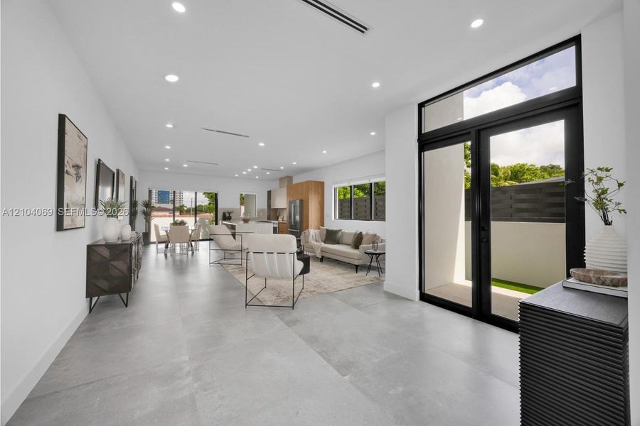 Furnished interior view inside a new home in , Miami (Image 19).