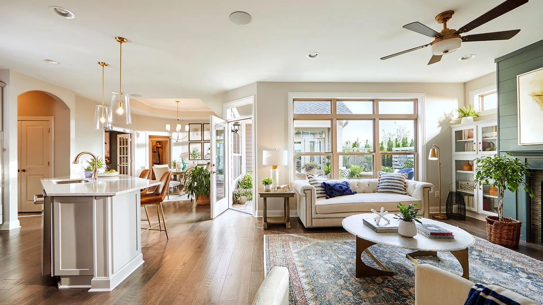 Furnished interior view inside a new home in The Courtyards at Bailey Farm, Dacula (Image 19).