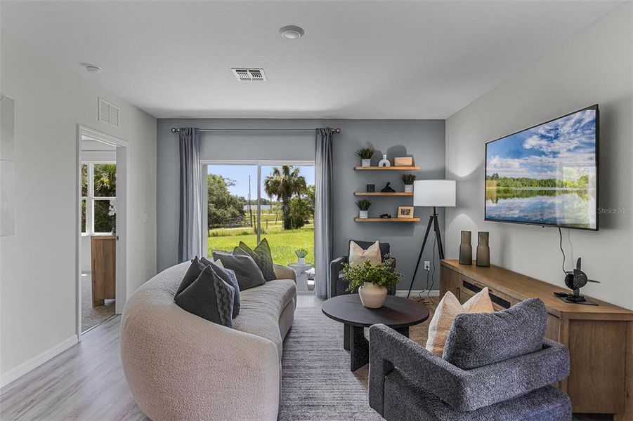 Furnished interior view inside a new home in Villamar, Winter Haven (Image 13). Furnished interior view inside a new home in Villamar, Winter Haven (Image 13).