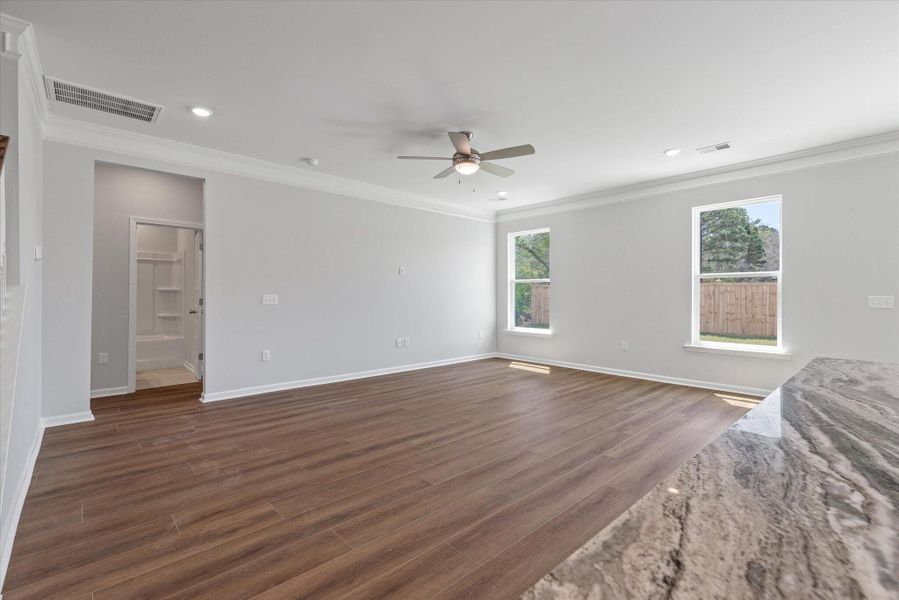 Spacious, unfurnished interior of a new home in Oakley Pointe, Moncks Corner (Image 14). Spacious, unfurnished interior of a new home in Oakley Pointe, Moncks Corner (Image 14).