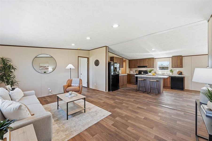 Furnished interior view inside a new home in , Burleson (Image 18).