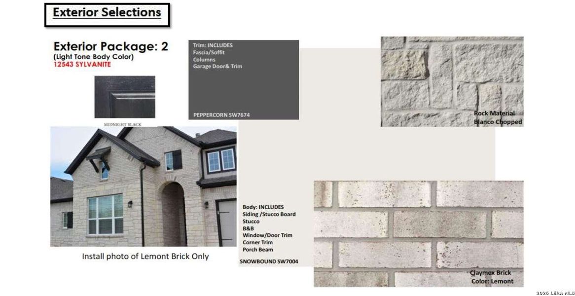 Sample of building materials used in homes in Stillwater Ranch, San Antonio (Image 4). Sample of building materials used in homes in Stillwater Ranch, San Antonio (Image 4).