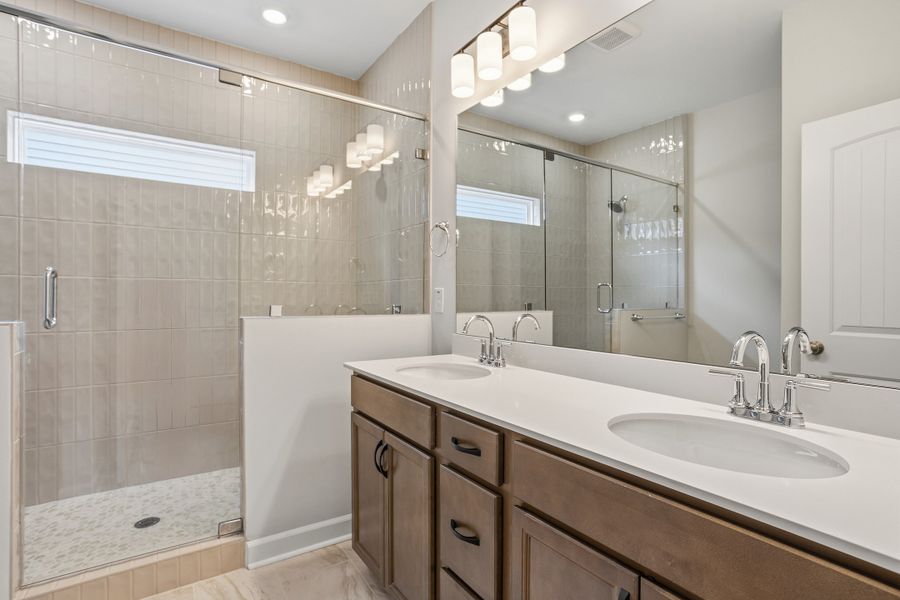 Furnished interior view inside a new home in Renaissance at White Oak, Garner (Image 12).