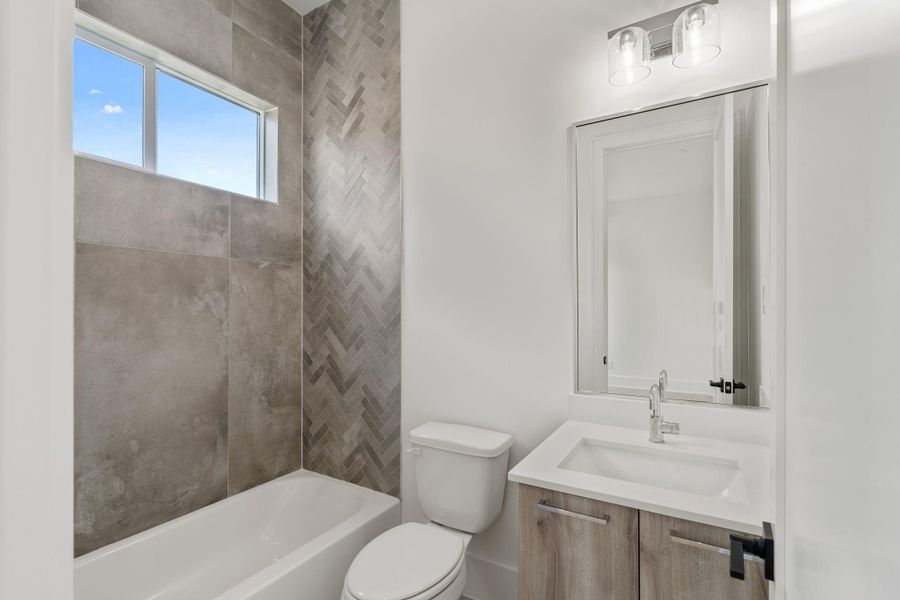Furnished interior view inside a new home in , Houston (Image 26).