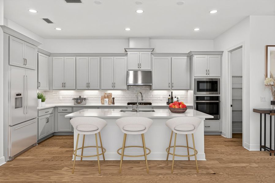 Island Kitchen (Virtually Staged)