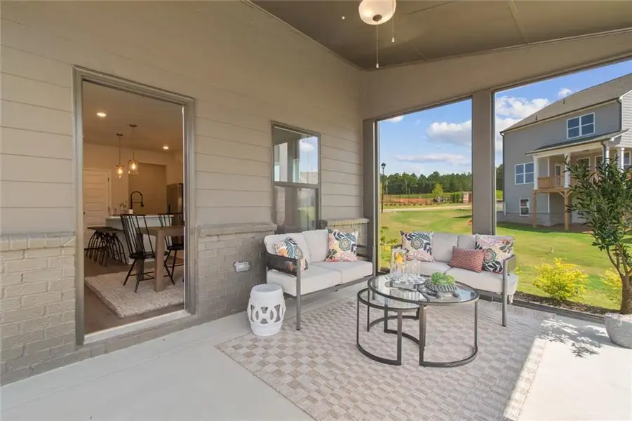 Exterior details and patio area of a home in Crofton Place Enclave, Snellville (Image 2). Exterior details and patio area of a home in Crofton Place Enclave, Snellville (Image 2).