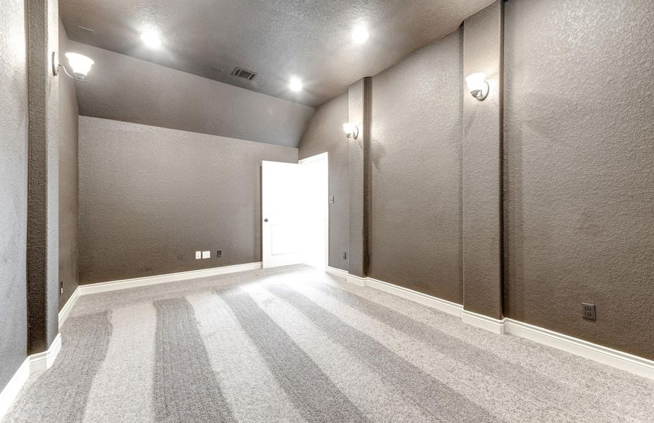 Spacious, unfurnished interior of a new home in The Woodlands Hills 65′, Willis (Image 40).