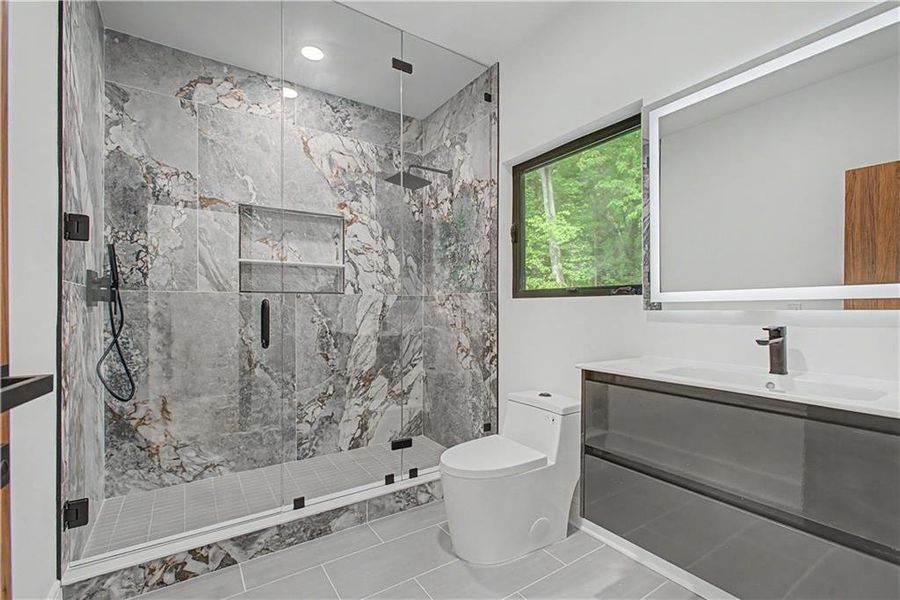 Furnished interior view inside a new home in , Atlanta (Image 9).