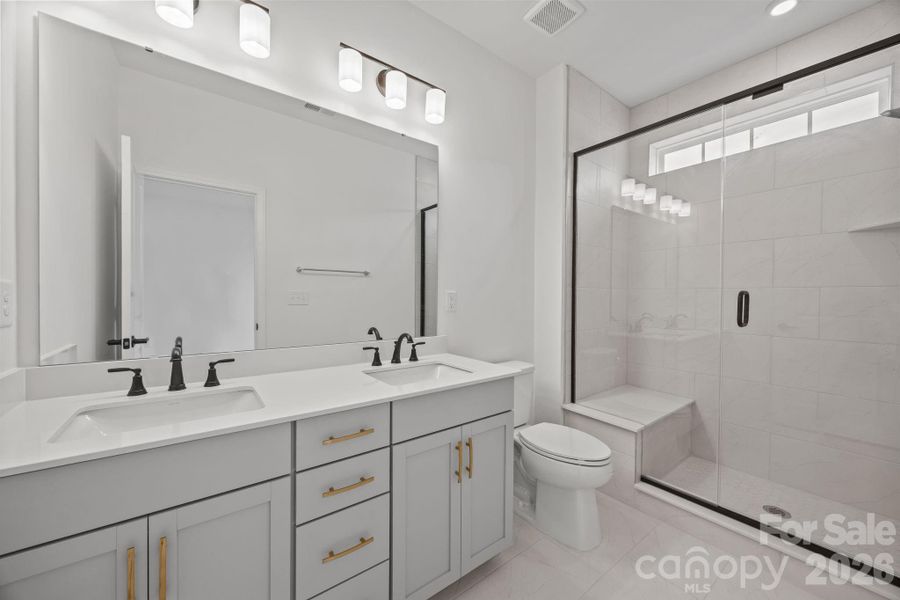 Furnished interior view inside a new home in River District Townhomes, Charlotte (Image 9).