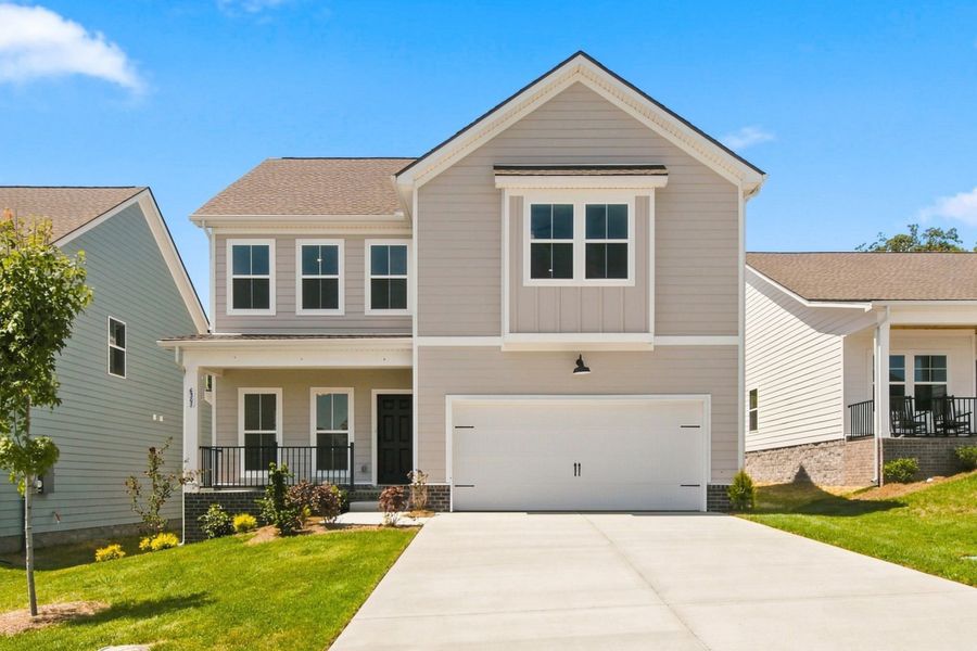Front exterior of a new home in Blakeney, Smyrna, TN, highlighting curb appeal (Image 26).