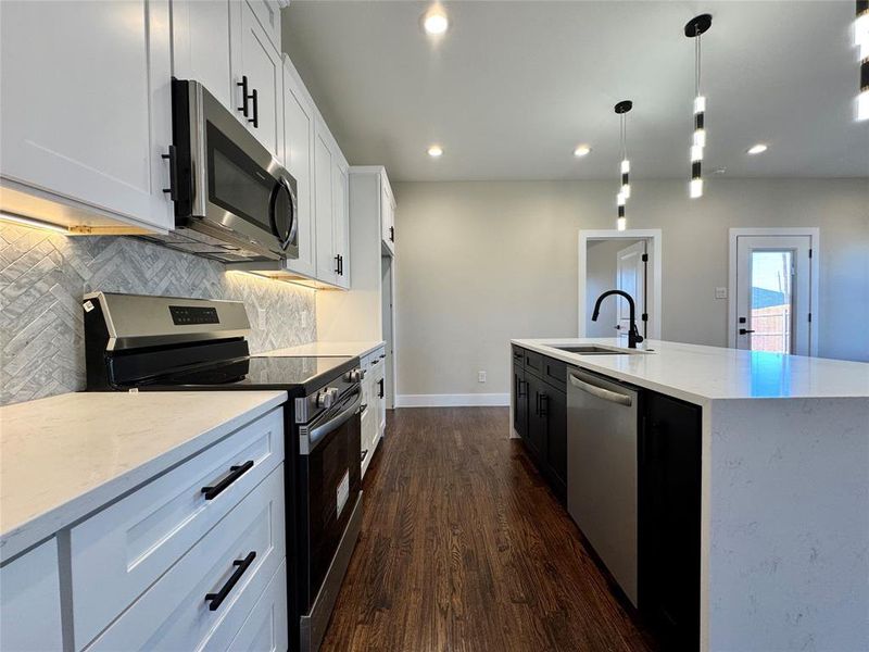 Furnished interior view inside a new home in , Gun Barrel City (Image 8). Furnished interior view inside a new home in , Gun Barrel City (Image 8).