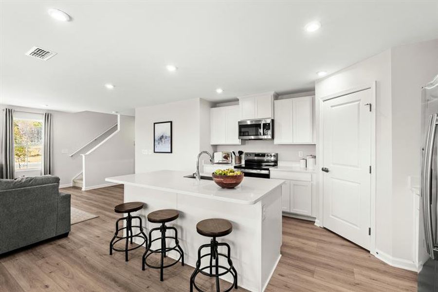 Representative furnished interior of a home built from the Woodford by Ryan Homes in Liberty Grove Single Family Homes, China Grove (Image 23). Representative furnished interior of a home built from the Woodford by Ryan Homes in Liberty Grove Single Family Homes, China Grove (Image 23).