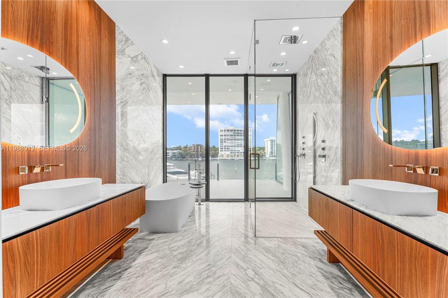 Furnished interior view inside a new home in , Miami (Image 8).