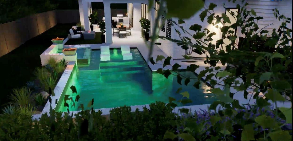 Pool rendering for illustrative and marketing purposes only