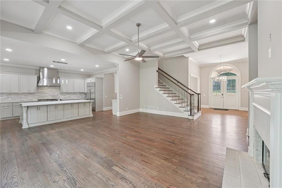 Furnished interior view inside a new home in The Reserve At Governors Towne Club, Acworth (Image 41). Furnished interior view inside a new home in The Reserve At Governors Towne Club, Acworth (Image 41).