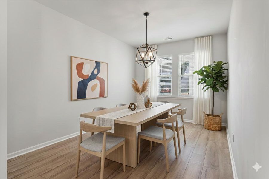 Furnished interior view inside a new home in Sweetgrass at Summers Corner, Summerville (Image 40).
