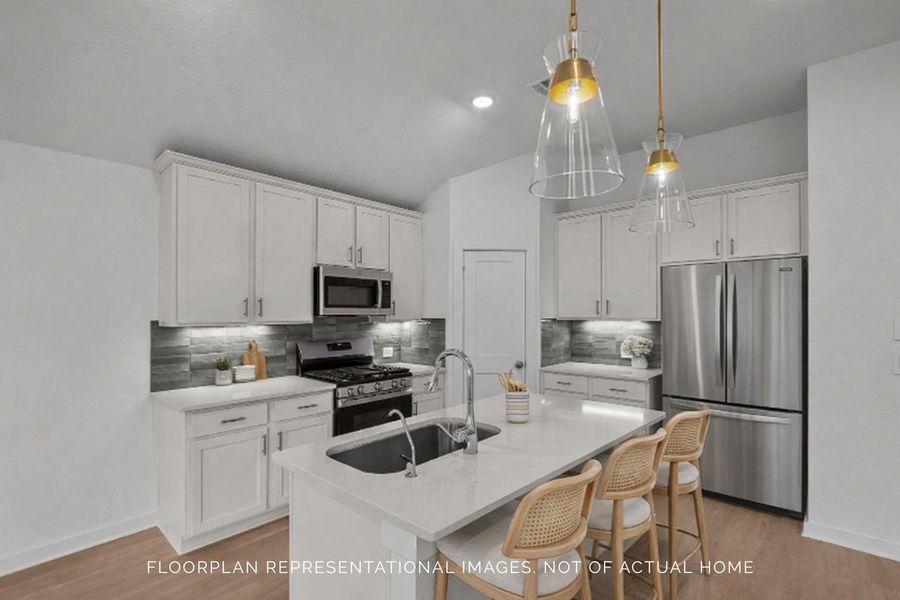 Furnished interior view inside a new home in Lago Mar, Santa Fe (Image 5).