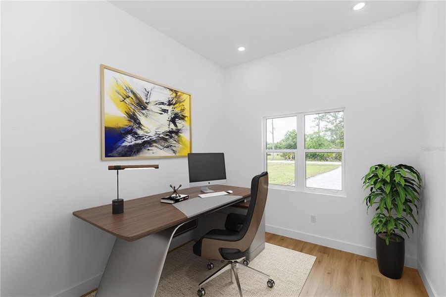 Furnished interior view inside a new home in , Orlando (Image 33).