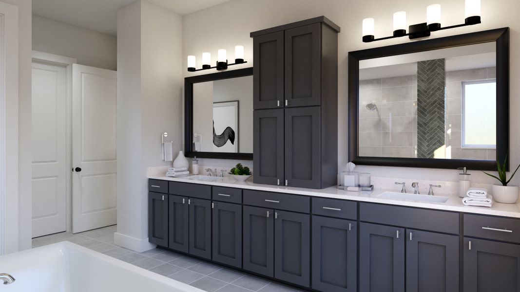 Representative furnished interior of a home built from the Stella by Southgate Homes in Eliana, McKinney (Image 17).