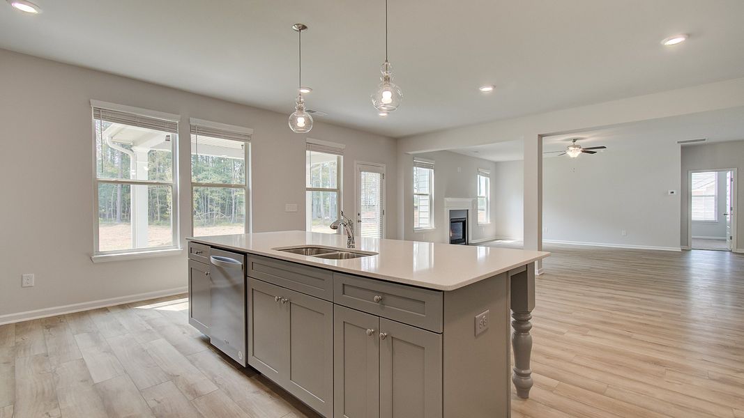 Representative furnished interior of a home built from the Henry II by DRB Homes in Grandview at Millers Mill, Stockbridge (Image 15).