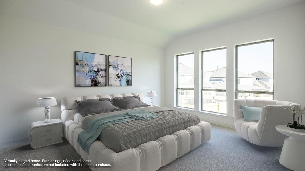 Furnished interior view inside a new home in Lariat 50', Liberty Hill (Image 8).