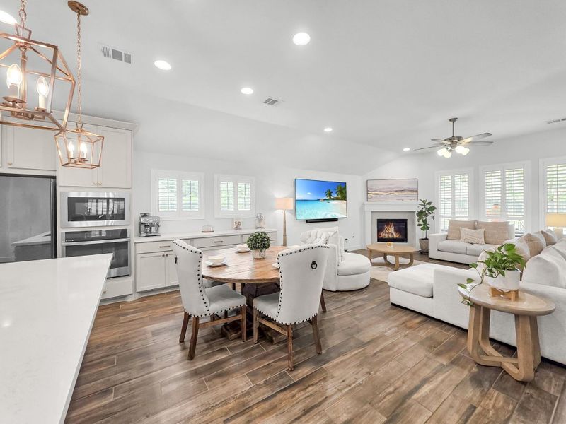 Furnished interior view inside a new home in Artavia, Conroe (Image 34).