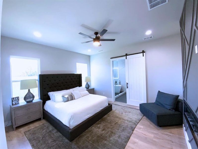 Your master bedroom with fireplace awaits!
