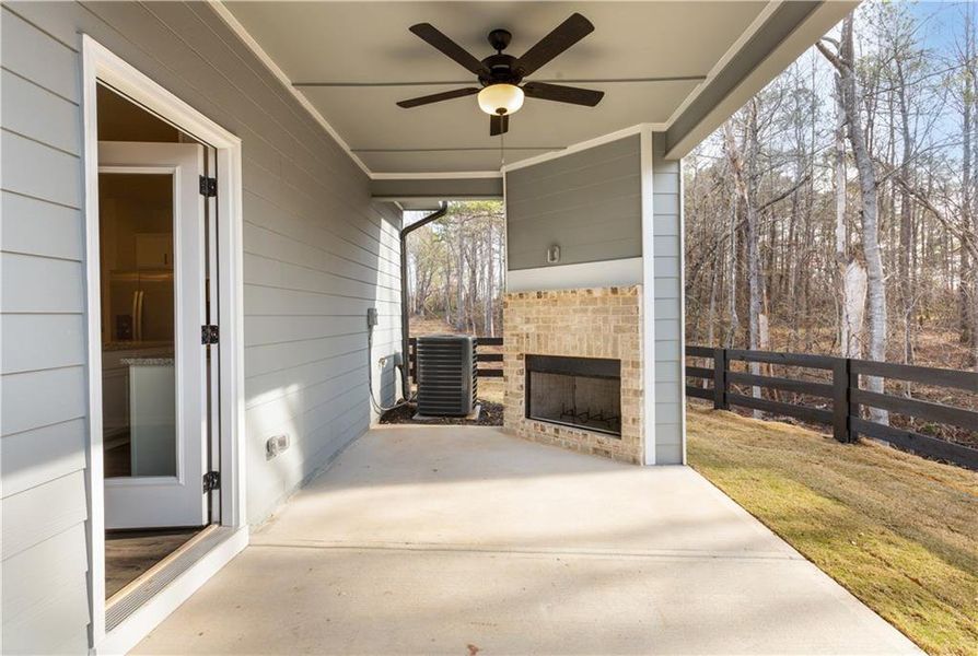 Exterior details and patio area of a home in , Conyers (Image 2). Exterior details and patio area of a home in , Conyers (Image 2).