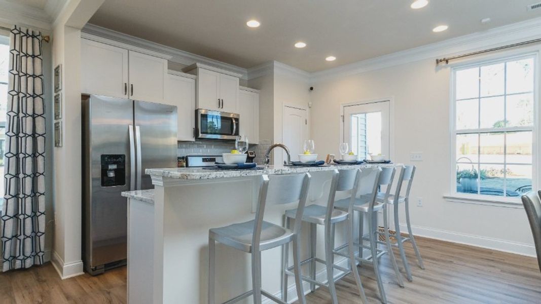 Furnished interior view inside a new home in Sidney Creek Townhomes, Zebulon (Image 5).
