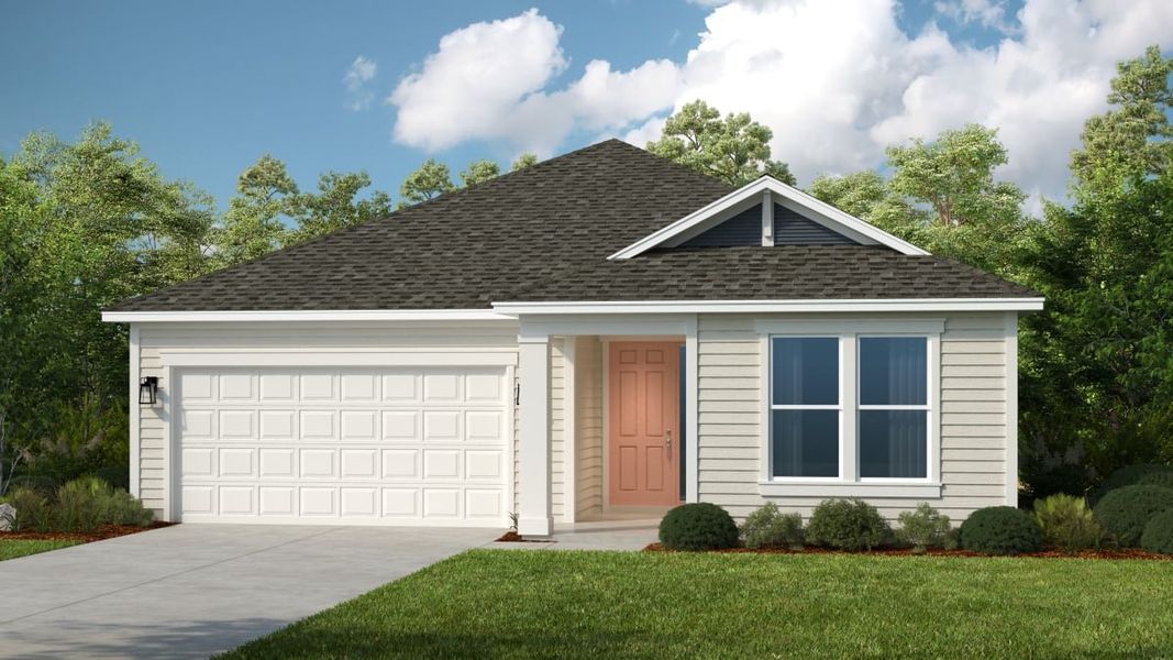 Representative exterior photo of a completed home built from the Carlsbad by Taylor Morrison in Colbert Landings, Palm Coast, FL (Image 2). Representative exterior photo of a completed home built from the Carlsbad by Taylor Morrison in Colbert Landings, Palm Coast, FL (Image 2).