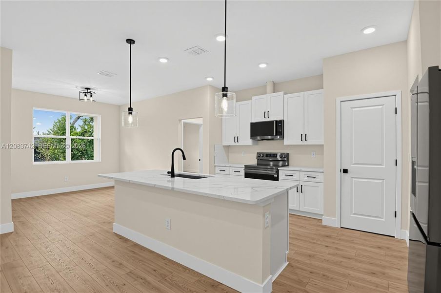 Furnished interior view inside a new home in , Palm Coast (Image 6). Furnished interior view inside a new home in , Palm Coast (Image 6).