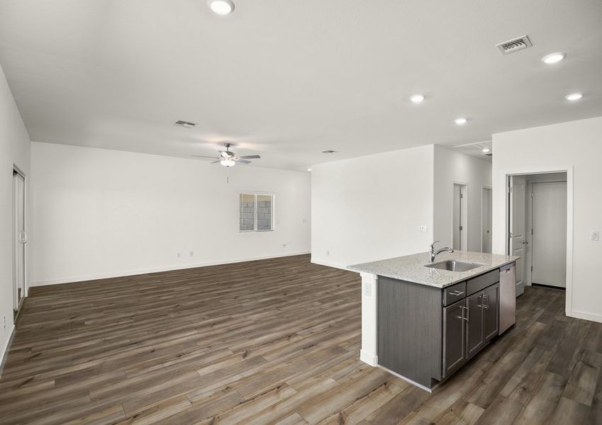 This home has a spacious living room for you and your family to relax.