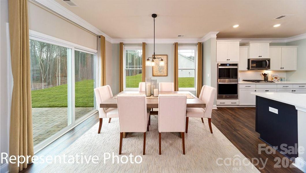 Furnished interior view inside a new home in Falls Cove, Troutman (Image 31).