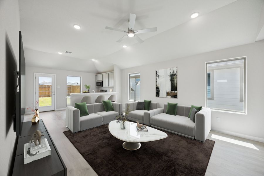 First Floor in the Pine home plan by Trophy Signature Homes - REPRESENTATIVE PHOTO