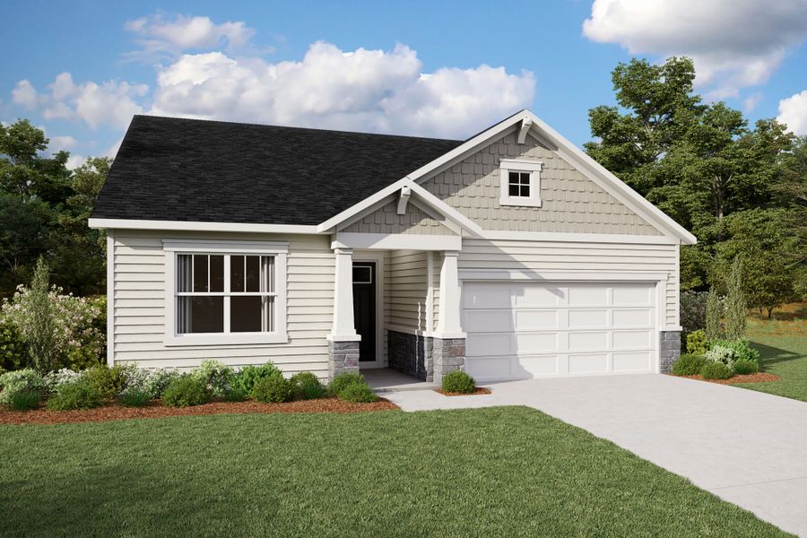 Representative exterior photo of a completed home built from the Glades by Mattamy Homes in Providence Creek, Fuquay Varina, NC (Image 2).