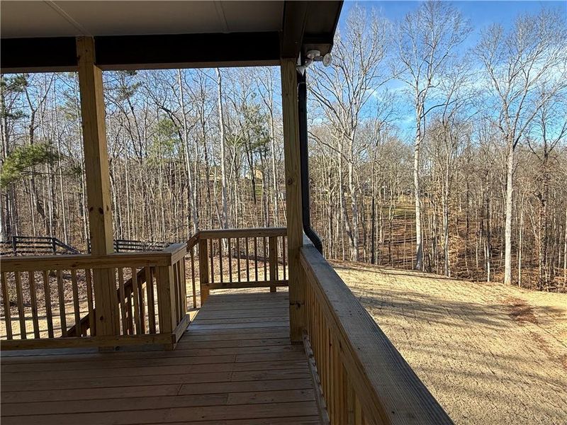 Exterior details and patio area of a home in River Rock, Ball Ground (Image 32).