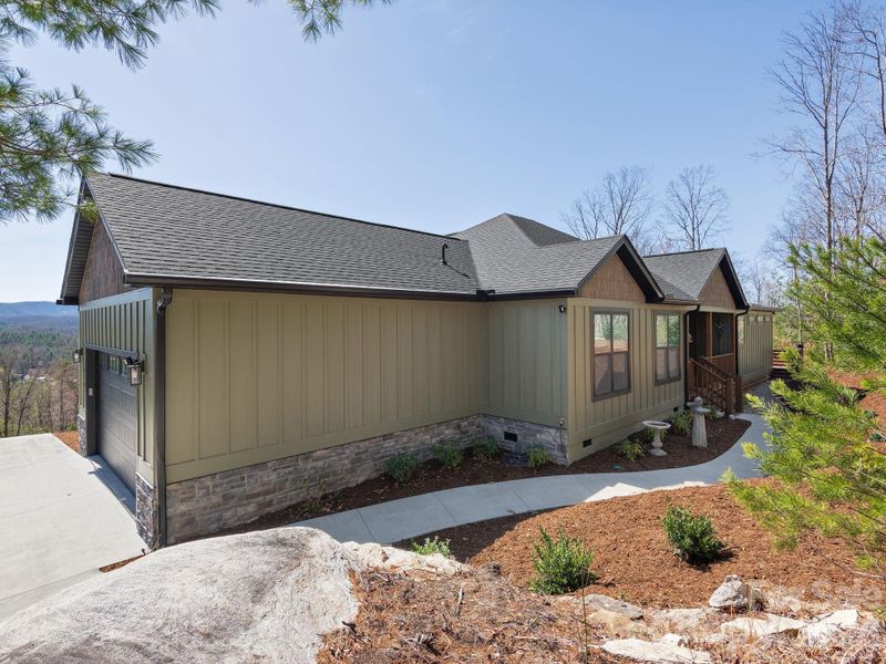Exterior details and patio area of a home in , Hendersonville (Image 31).
